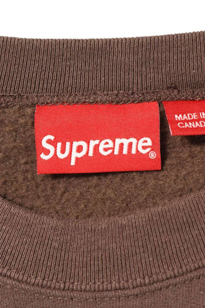 Supreme 22AW Box Logo Crewneck Logo Crewneck Sweatshirt Brown Size XXL