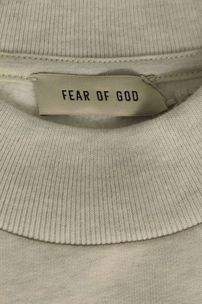 Vintage Fear of God Tops - FEAR OF GOD felt patch Sweatshirt White Size L - Authentic Archive