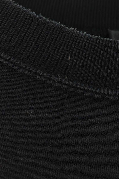 Balenciaga Vintage Logo Print Sweatshirt Black Size S