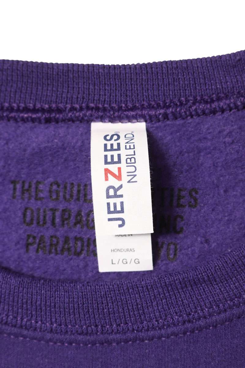 Wacko Maria Logo Embroidered Sweatshirt Purple Size L