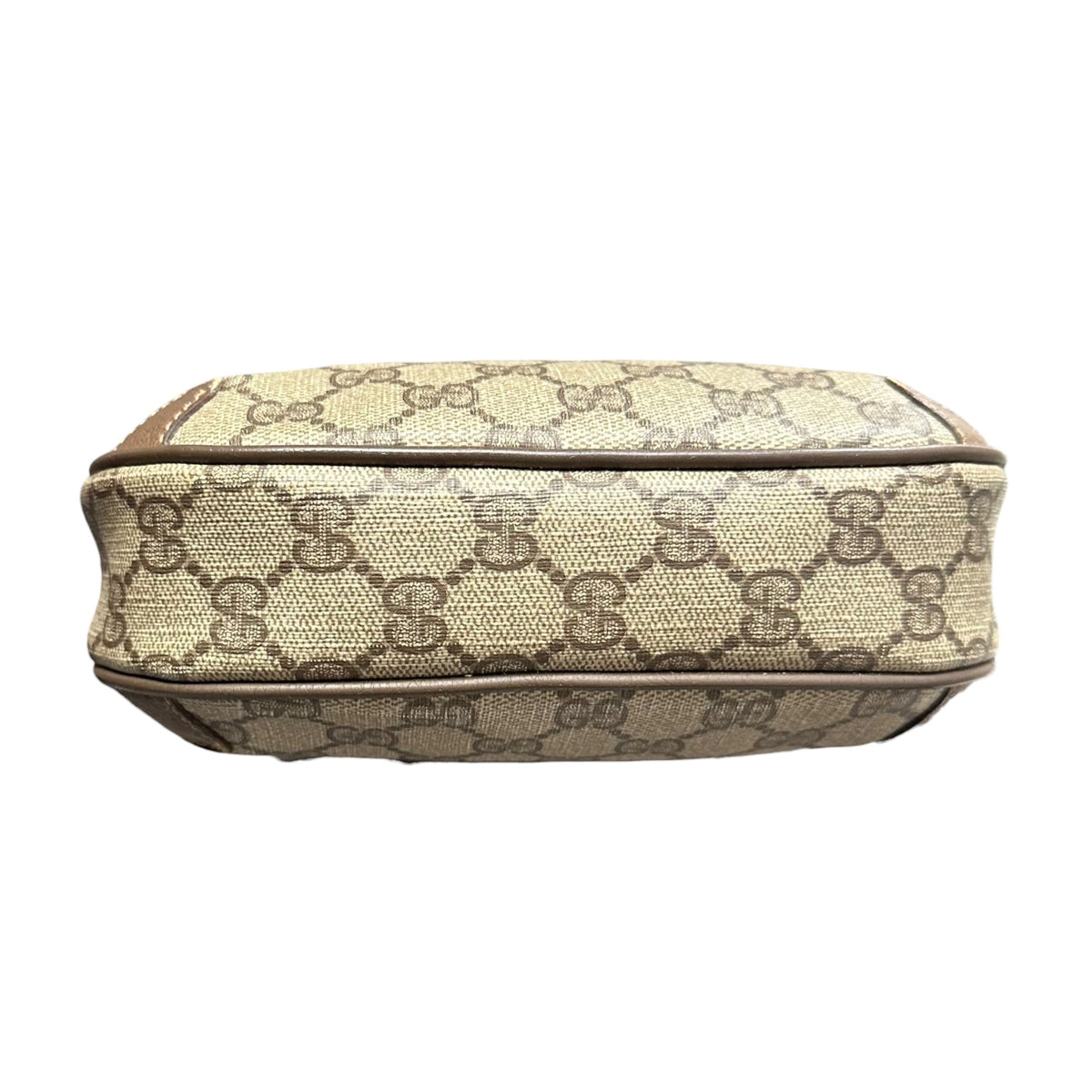 GUCCI Vintage GG Plus Sherry Line Leather Bag