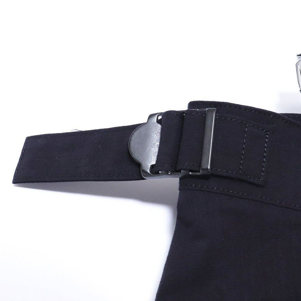 THE VIRIDI-ANNE 25SS Ripstop Wide Trousers Black Size 1