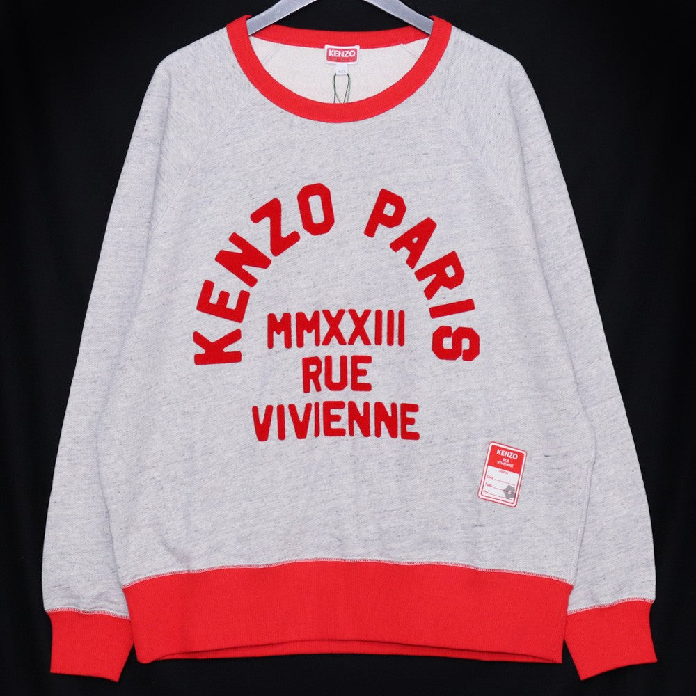KENZO 23SS Logo Print Crewneck Sweatshirt Grey Size XXL