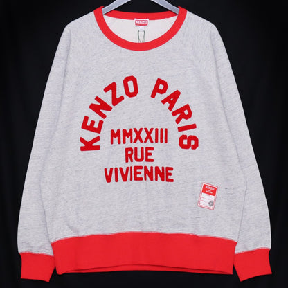 KENZO 23SS Logo Print Crewneck Sweatshirt Grey Size XXL