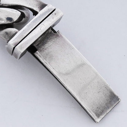CHROME HEARTS Floral Cross ID Bracelet Silver Size ONE SIZE