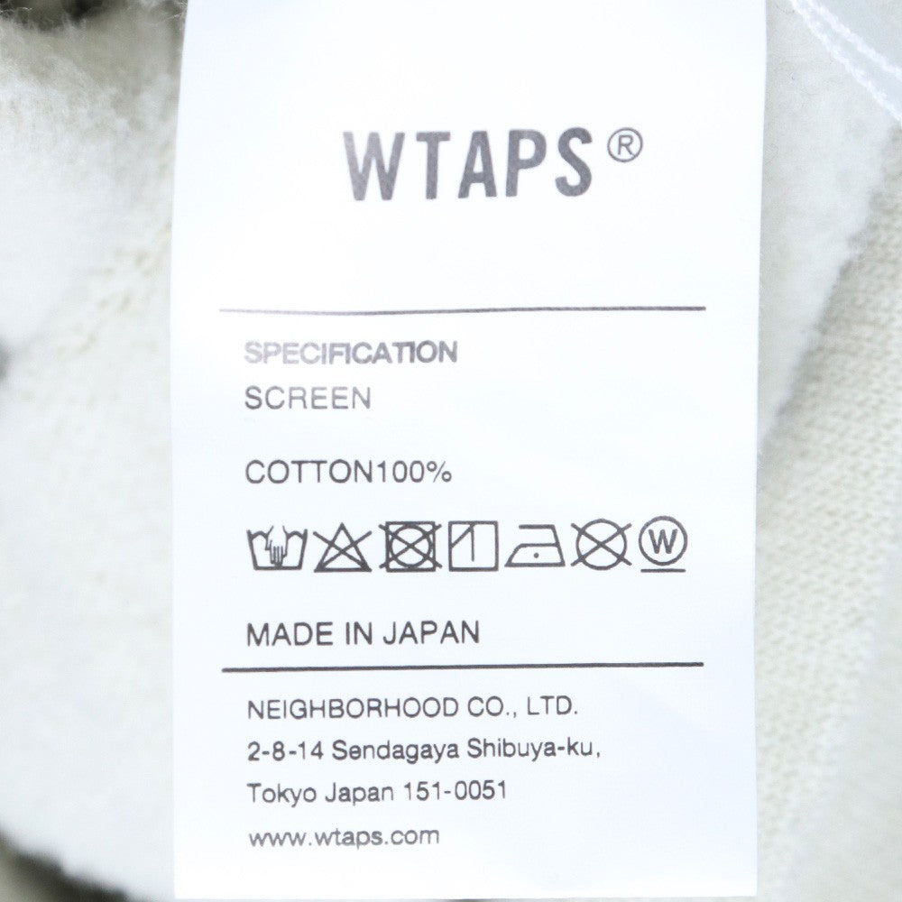 WTAPS 21AW Urban Territory Print Hoodie Cream Size 03