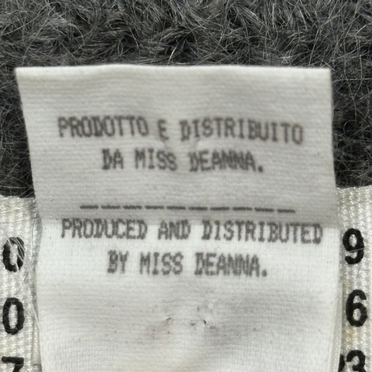 Maison Martin Margiela 99AW By Miss Deanna Scarf Black/Gray