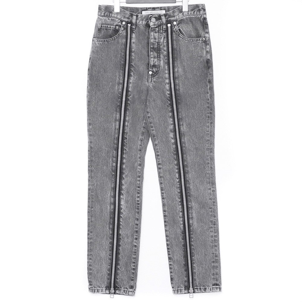 JOHN LAWRENCE SULLIVAN Bleached Zipped Jeans Black Size 46