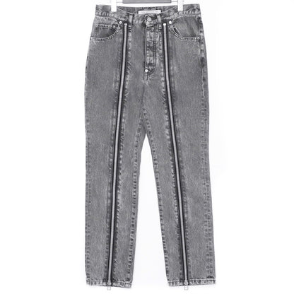JOHN LAWRENCE SULLIVAN Bleached Zipped Jeans Black Size 46
