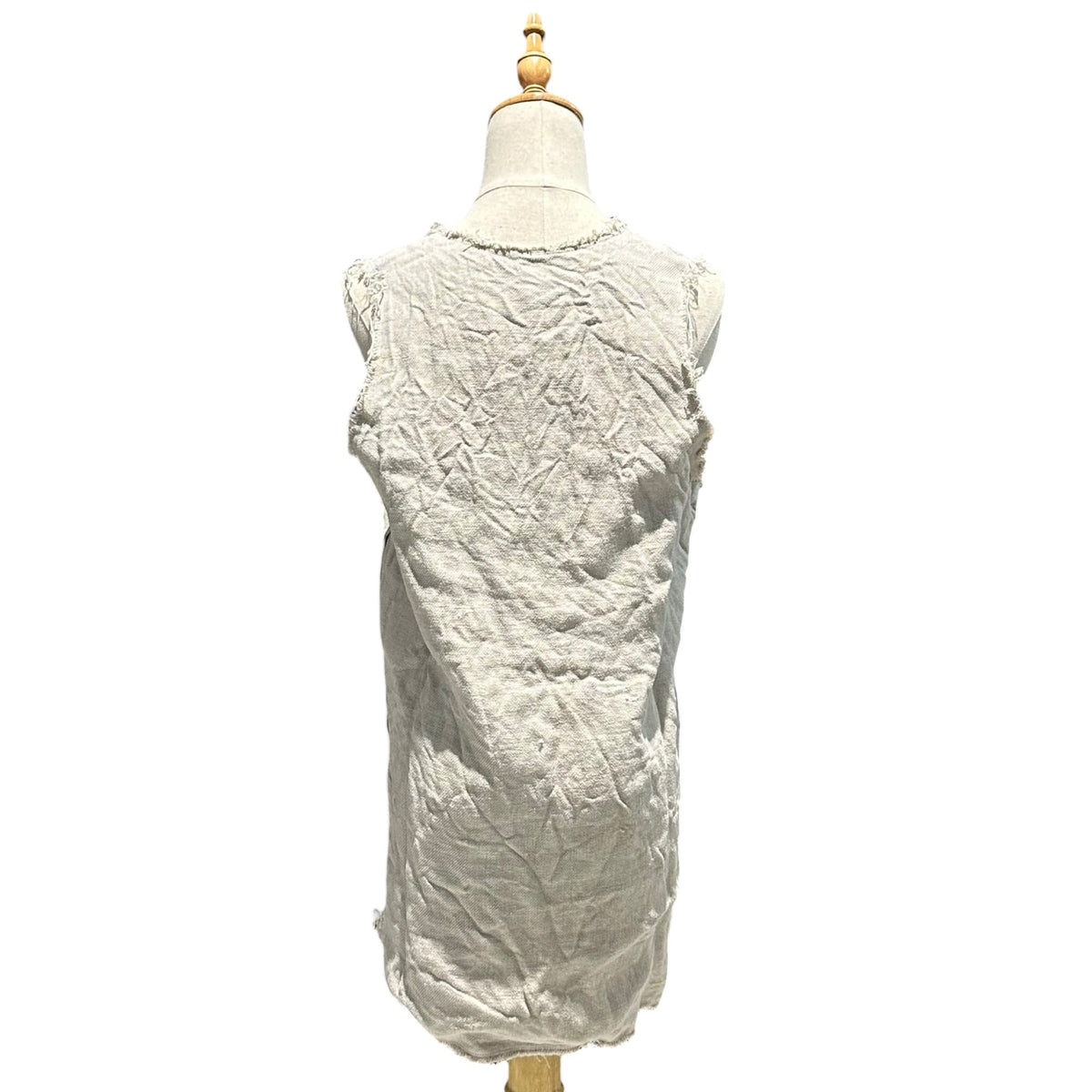 COMME des GARCONS 26SS Side-Zip Linen Vest Beige Size S
