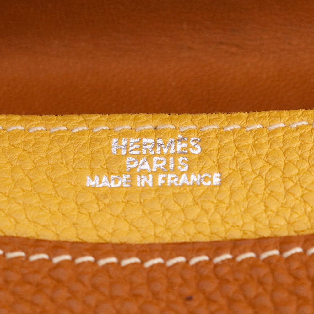 HERMES Dogon Compact Coin Wallet Brown Size ONE SIZE