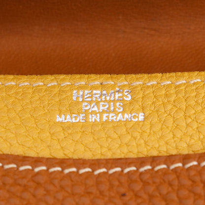 HERMES Dogon Compact Coin Wallet Brown Size ONE SIZE