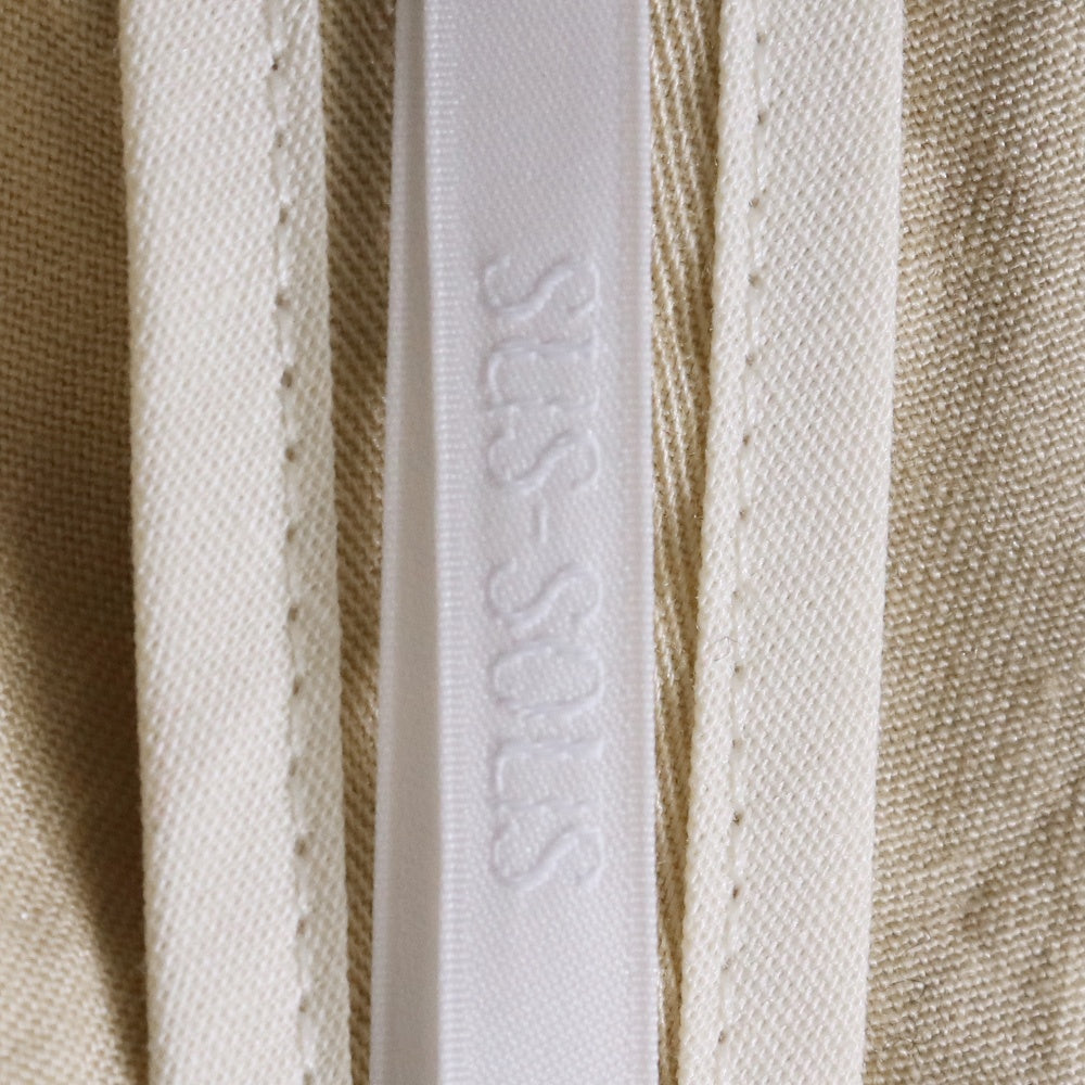 SUS-SOUS Wide Tapered 60/2 Gabardine Pants Beige Size 7