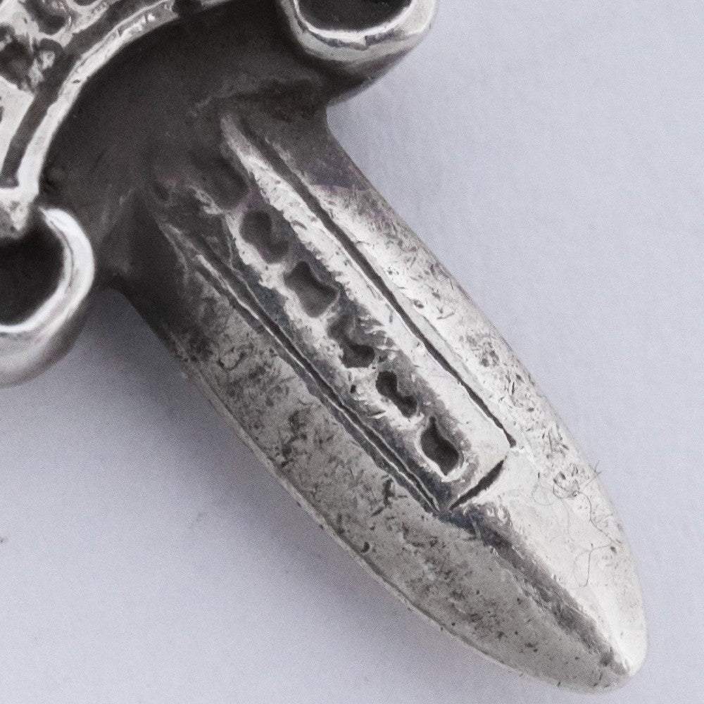 CHROME HEARTS #5 Dagger Charm Necklace Silver Size #5