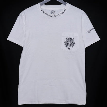CHROME HEARTS OLD VINE DAGGER LOGO T-Shirt White Size S