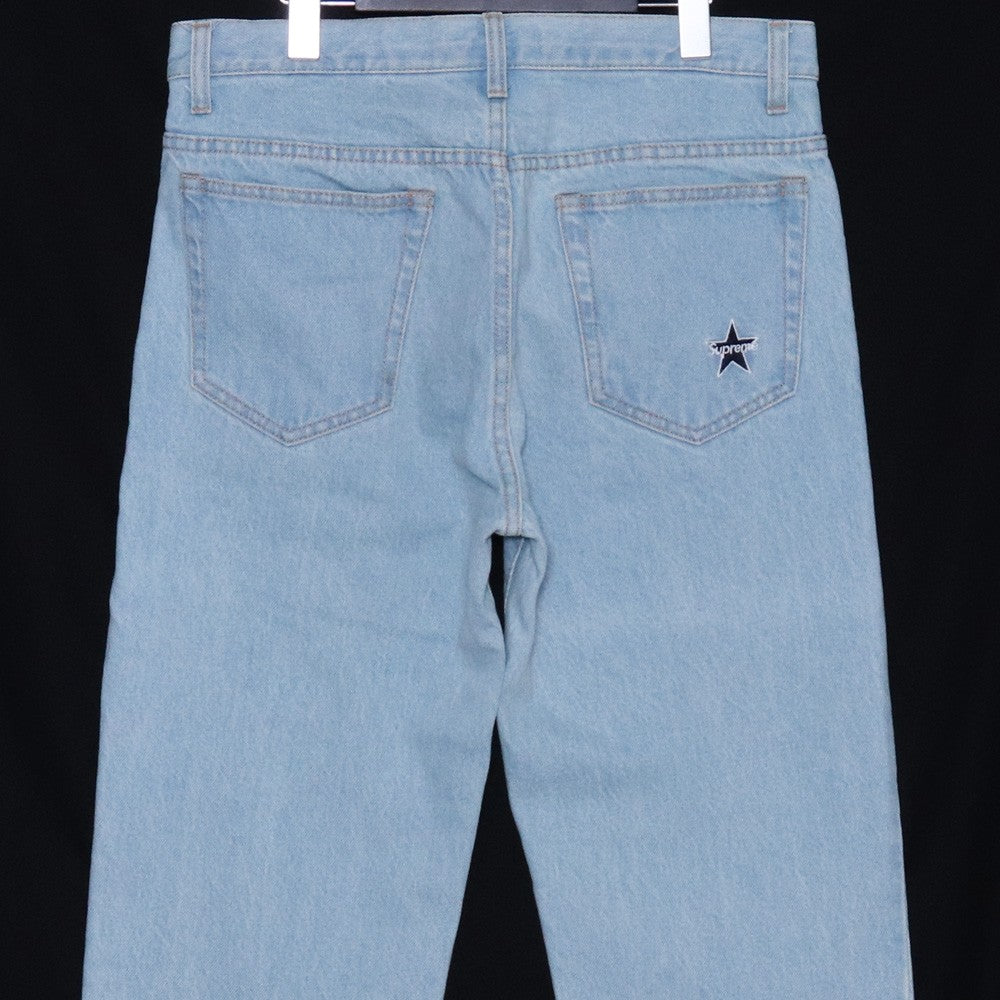 SUPREME 22AW Washed Regular Jeans Light Indigo Size 30