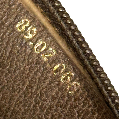 GUCCI Vintage GG Plus Sherry Line Leather Bag