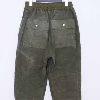 INDEPICT Military Tent Fabric Double Knee Pants Green Size M