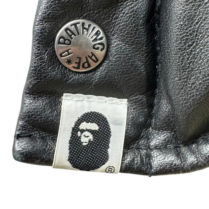 Bape A BATHING APE 00s Racoon Fur Down Jacket Blk Size S