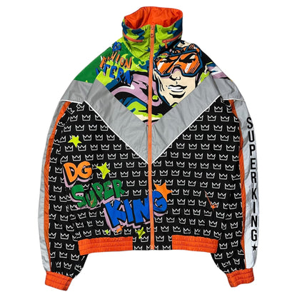 DOLCE&GABBANA "SUPER KING" Nylon Pattern Jacket Size S