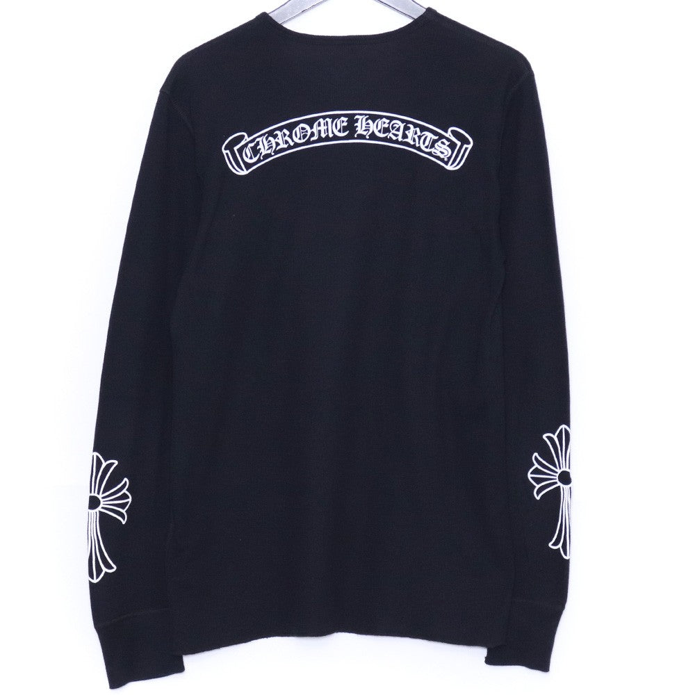 CHROME HEARTS Old Horseshoe Thermal T-Shirt Black Size L