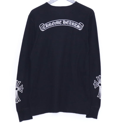 CHROME HEARTS Old Horseshoe Thermal T-Shirt Black Size L
