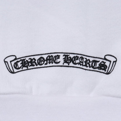 CHROME HEARTS Arm Logo Pullover Hoodie White Size XL