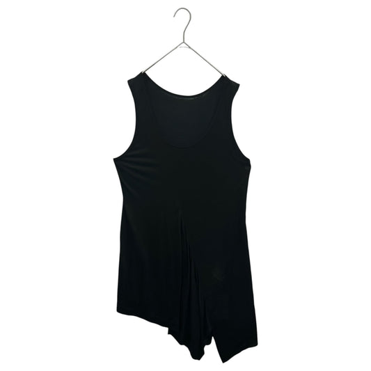 Y's 22SS Sleeveless Cupro Mini Dress Tunic Black Size 2