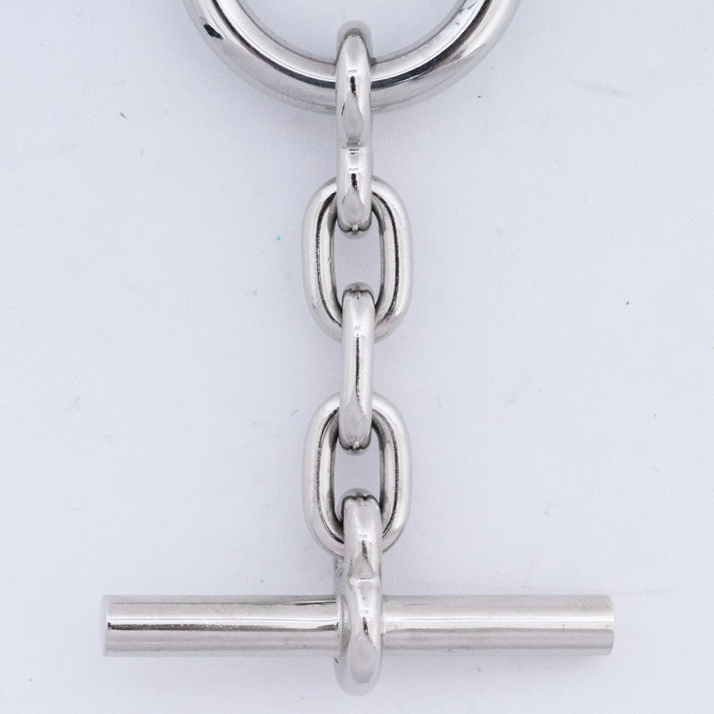 HERMES Chaine d'Ancre Karabiner Keyring Silver Size F