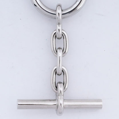 HERMES Chaine d'Ancre Karabiner Keyring Silver Size F