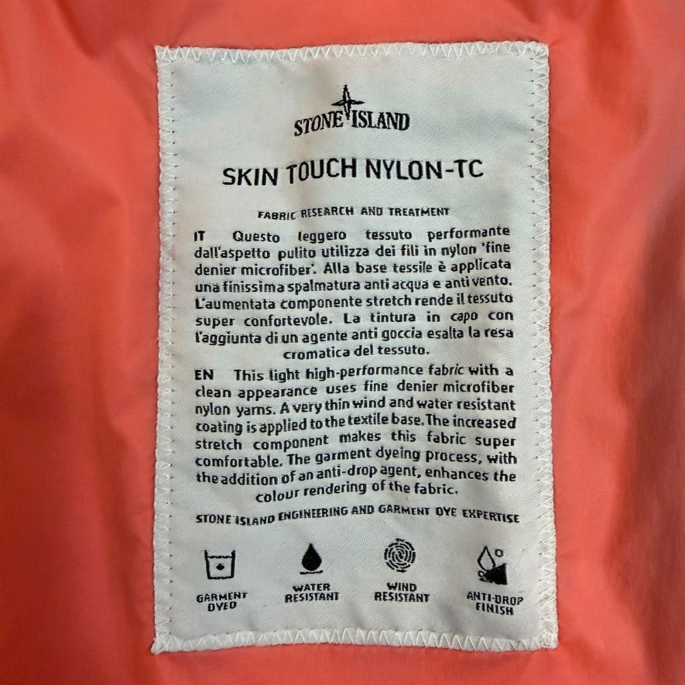 STONE ISLAND Garment Dyed Packable Jacket Orange Size XL