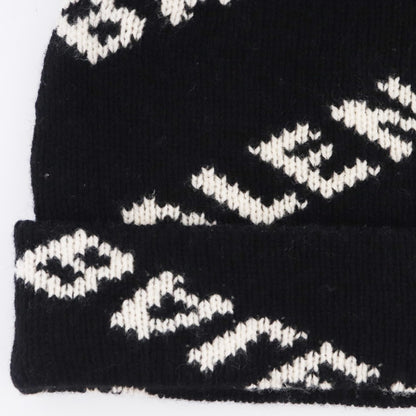 BALENCIAGA 19AW Allover Logo Beanie Black Size F