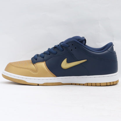 Supreme Dunk Low OG QS Gold/Navy Sneakers Size 28.5cm