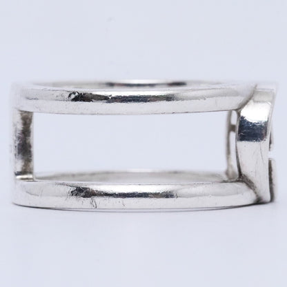 GUCCI Interlocking G Ring Silver Size JP 10