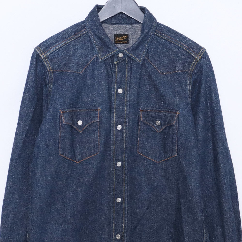 TENDERLOIN T-SADDLE MAN DENIM SHT Long Sleeve INDIGO Shirt Size XS