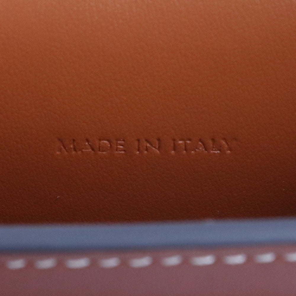 CELINE Vertical Triomphe Canvas Calfskin Bag Brown Size F