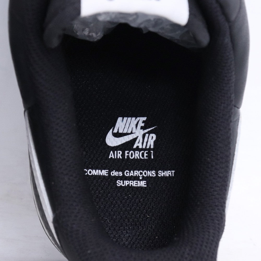 SUPREME x CDG x Nike Air Force 1 Sneakers Black Size 26.5cm