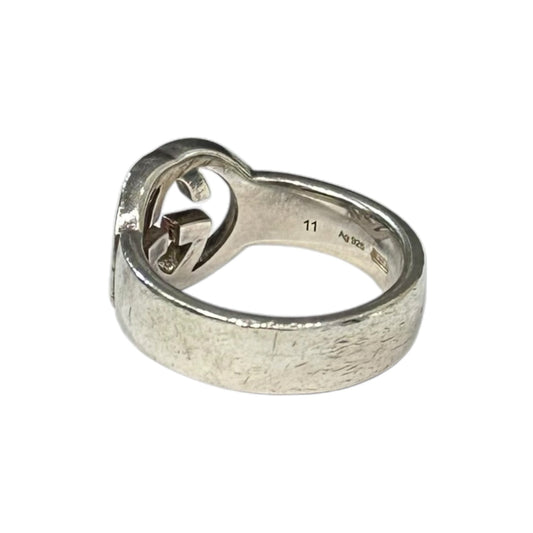 GUCCI Interlocking G Ring Sterling Silver Size JP 10