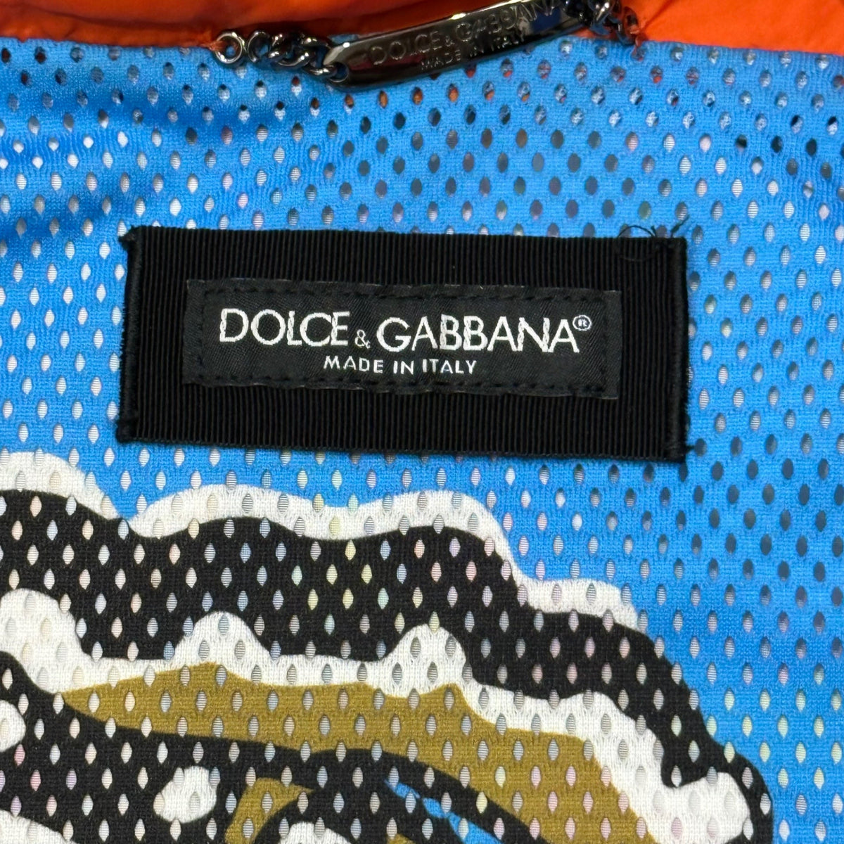 DOLCE&GABBANA "SUPER KING" Nylon Pattern Jacket Size S