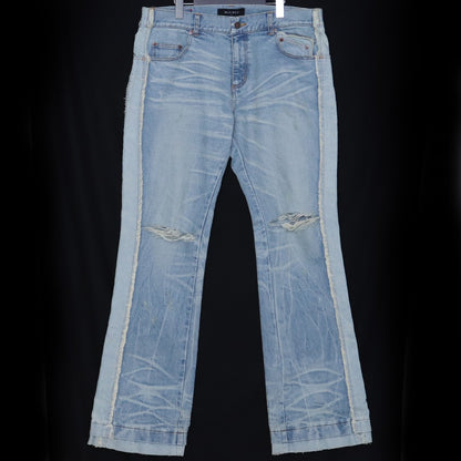 MLVINCE 23AW Distressed Flare Jeans Indigo Size 34