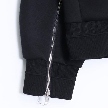 JUUN.J Zip Pullover Hoodie Black Size 44