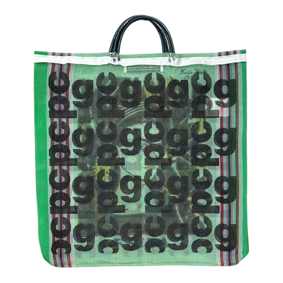 COMME des GARCONS 19AW Green Mesh Tote Bag