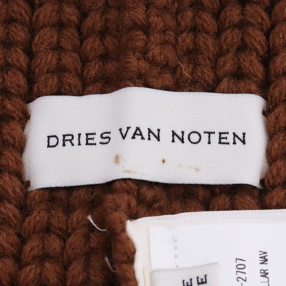 DRIES VAN NOTEN 25AW Zip-Up Scarf Brown Size ONE