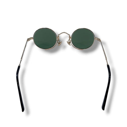 MATSUDA EYEWEAR Green Metal Frame Round Sunglasses