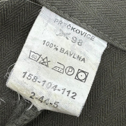 vintage Euromilitary Czech Army Work Coat Cotton