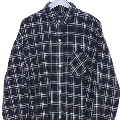 REMI RELIEF Twill Check Shirt Black Size L