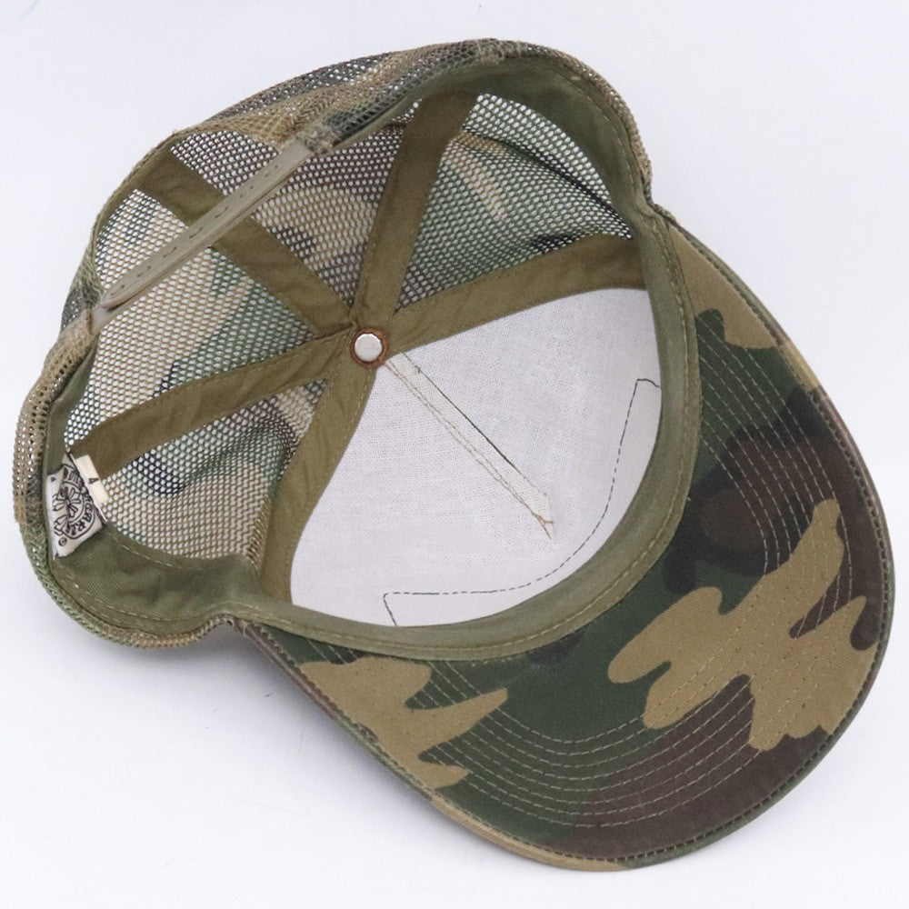 Chrome Hearts Old Crossball Camo Trucker Cap Size 4