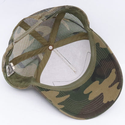 Chrome Hearts Old Crossball Camo Trucker Cap Size 4