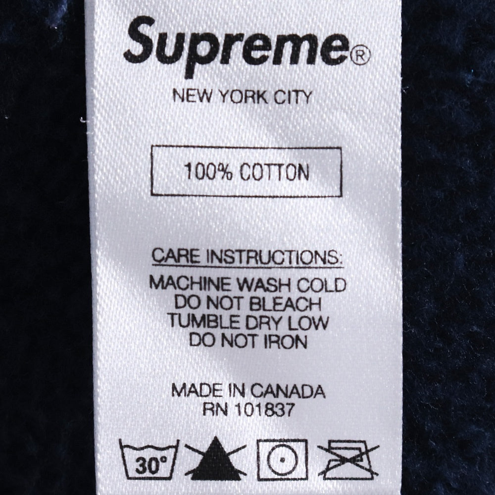 Supreme 19AW Bandana Box Logo Hooded Sweatshirt Navy Size M