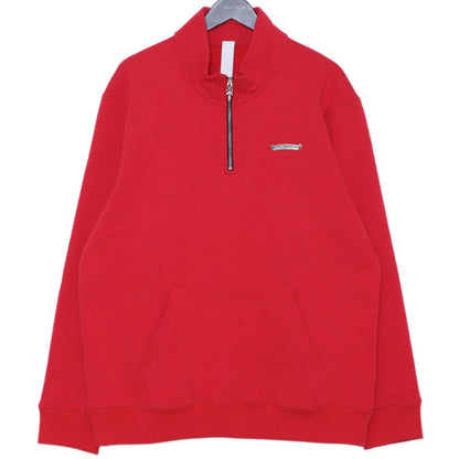 CHROME HEARTS Y NOT Cemetery Cross Sweatshirt Red Size L